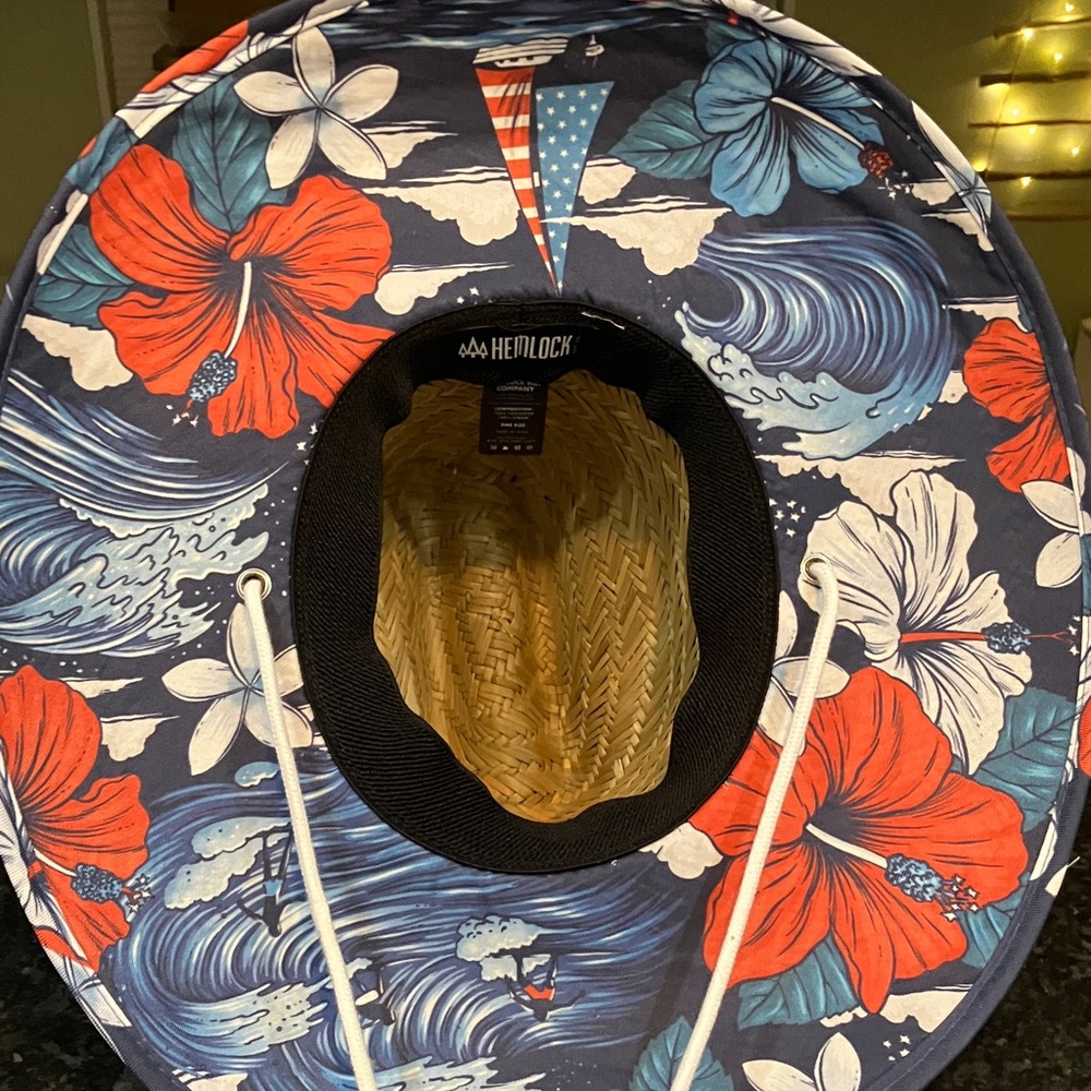 Hemlock UPF 50+ Lifeguard Straw Hat - Picture 2 of 3
